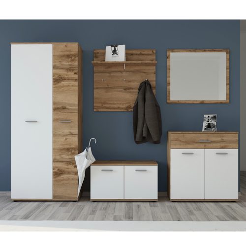 Komód, wotan tölgy/fehér, IRIA 2D1S E