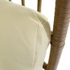 Rattan fotel, természetes/fekete/bézs, KARMEN