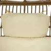 Rattan fotel, természetes/fekete/bézs, KARMEN