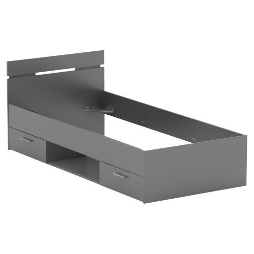 Ágykeret, 90x200, grafit, MICHIGAN NEW