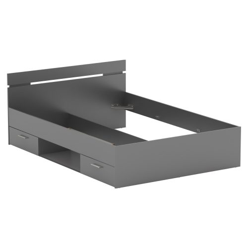 Ágykeret, 140x200, grafit, MICHIGAN NEW