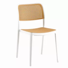 Rakásolható szék, fehér/bézs, RAVID TYP 1