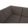 Ülőgarnitúra, szürkésbarna TAUPE, jobbos kivitel, BRIDGET