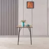 Étkezőasztal, artisan tölgy/fekete, 70x70x75 cm, NALAK TYP 1