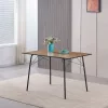 Étkezőasztal, artisan tölgy/fekete, 120x75x75 cm, NALAK TYP 2