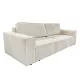 Kihúzható heverő, bézs, HARPERA BIG SOFA