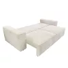 Kihúzható heverő, bézs, HARPERA BIG SOFA