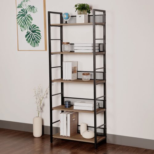 Polcállvány, fekete/tölgy, KELER TYP 2