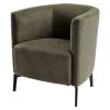 Design fotel, zöld/fekete, KAPY