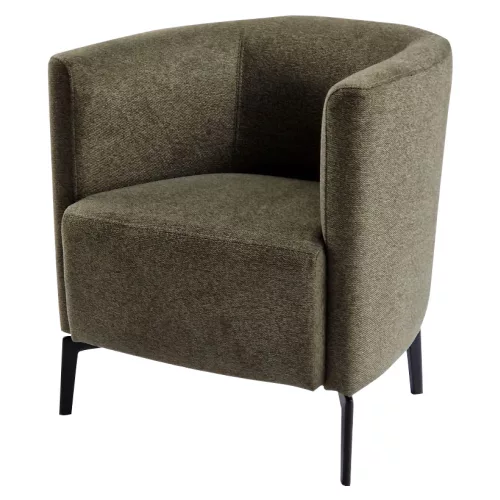 Design fotel, zöld/fekete, KAPY