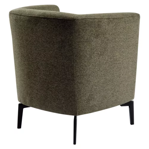 Design fotel, zöld/fekete, KAPY