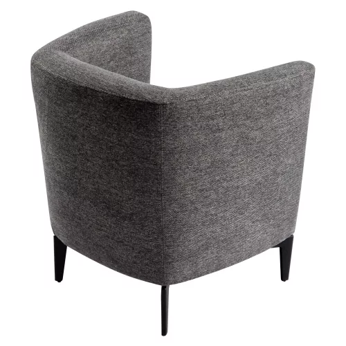 Design fotel, szürke/fekete, KAPY