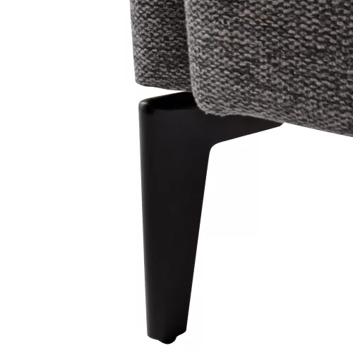 Design fotel, szürke/fekete, KAPY