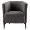 Design fotel, szürke/fekete, KAPY