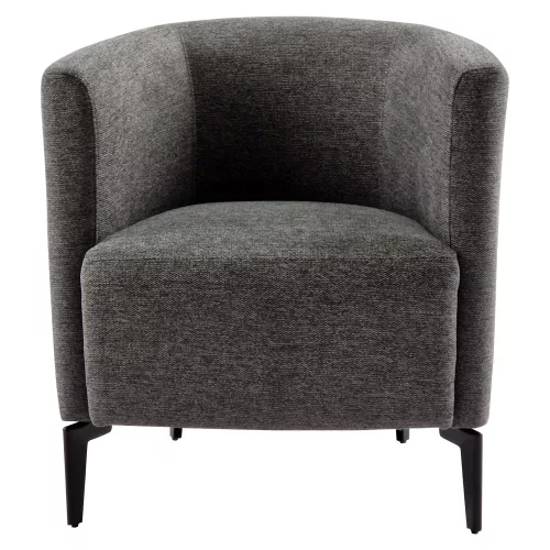 Design fotel, szürke/fekete, KAPY