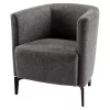 Design fotel, szürke/fekete, KAPY