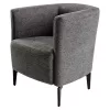 Design fotel, szürke/fekete, KAPY