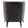Design fotel, szürke/fekete, KAPY