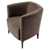 Design fotel, barna/fekete, KAPY