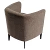 Design fotel, barna/fekete, KAPY