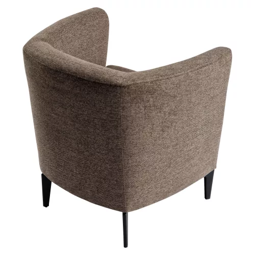 Design fotel, barna/fekete, KAPY