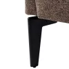 Design fotel, barna/fekete, KAPY
