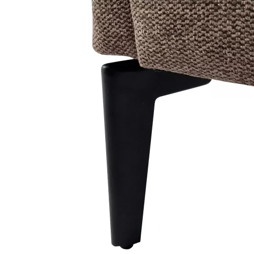 Design fotel, barna/fekete, KAPY