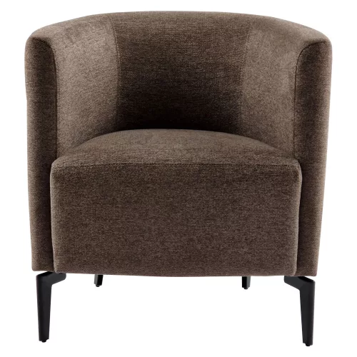 Design fotel, barna/fekete, KAPY