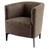Design fotel, barna/fekete, KAPY