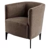 Design fotel, barna/fekete, KAPY