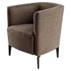 Design fotel, barna/fekete, KAPY