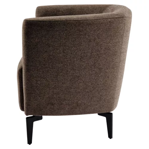 Design fotel, barna/fekete, KAPY
