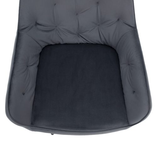 Design fotel, szürke Velvet szövet, VERIO