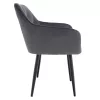 Design fotel, szürke Velvet szövet, VERIO