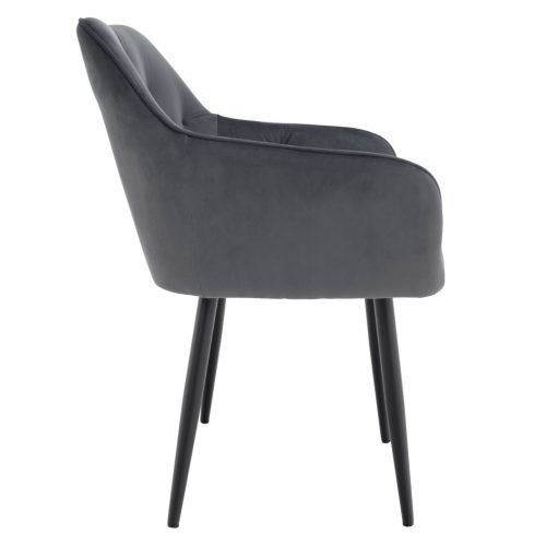 Design fotel, szürke Velvet szövet, VERIO