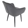 Design fotel, szürke Velvet szövet, VERIO