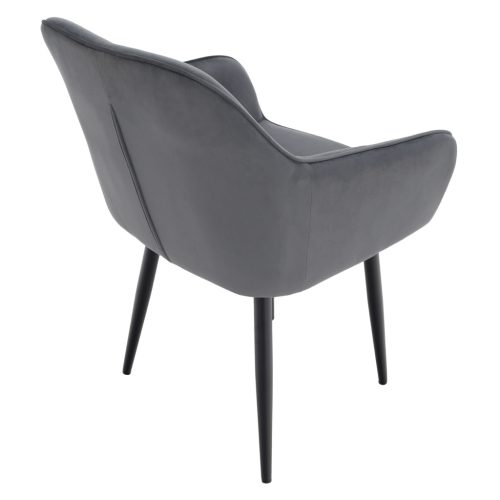 Design fotel, szürke Velvet szövet, VERIO