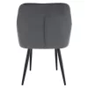 Design fotel, szürke Velvet szövet, VERIO