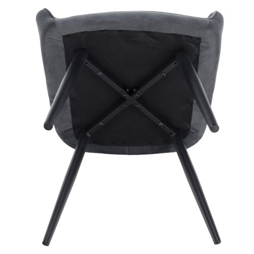 Design fotel, szürke Velvet szövet, VERIO