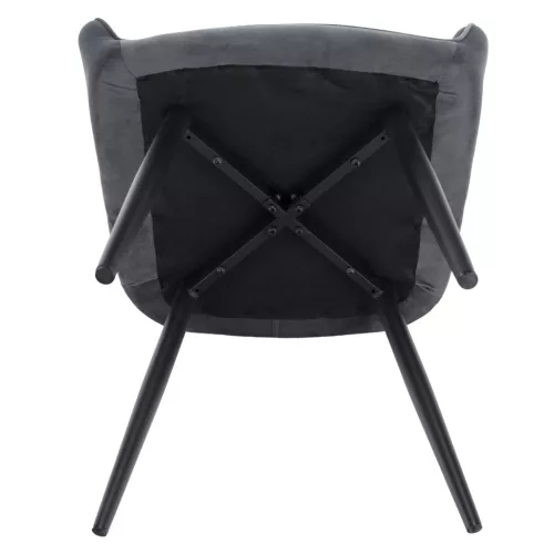 Design fotel, szürke Velvet szövet, VERIO