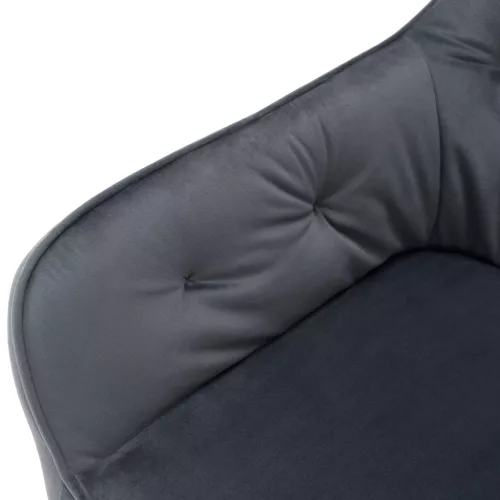 Design fotel, szürke Velvet szövet, VERIO