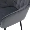Design fotel, szürke Velvet szövet, VERIO