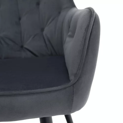 Design fotel, szürke Velvet szövet, VERIO