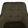 Design fotel, zöld Velvet/fekete, PETIN