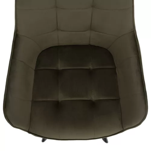 Design fotel, zöld Velvet/fekete, PETIN