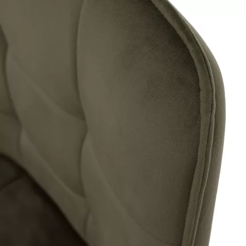 Design fotel, zöld Velvet/fekete, PETIN