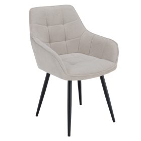 Design fotel, bézs/fekete, MARKEN