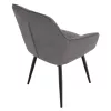 Design fotel, szürke/fekete, MARKEN