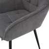 Design fotel, szürke/fekete, MARKEN