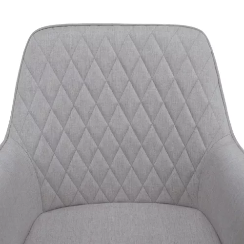 Design fotel, világosszürke/fekete, OSKOR
